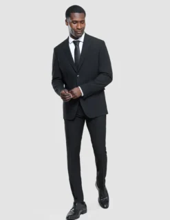Tie Herringbone Black