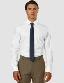 Tie Herringbone Midnight Blue