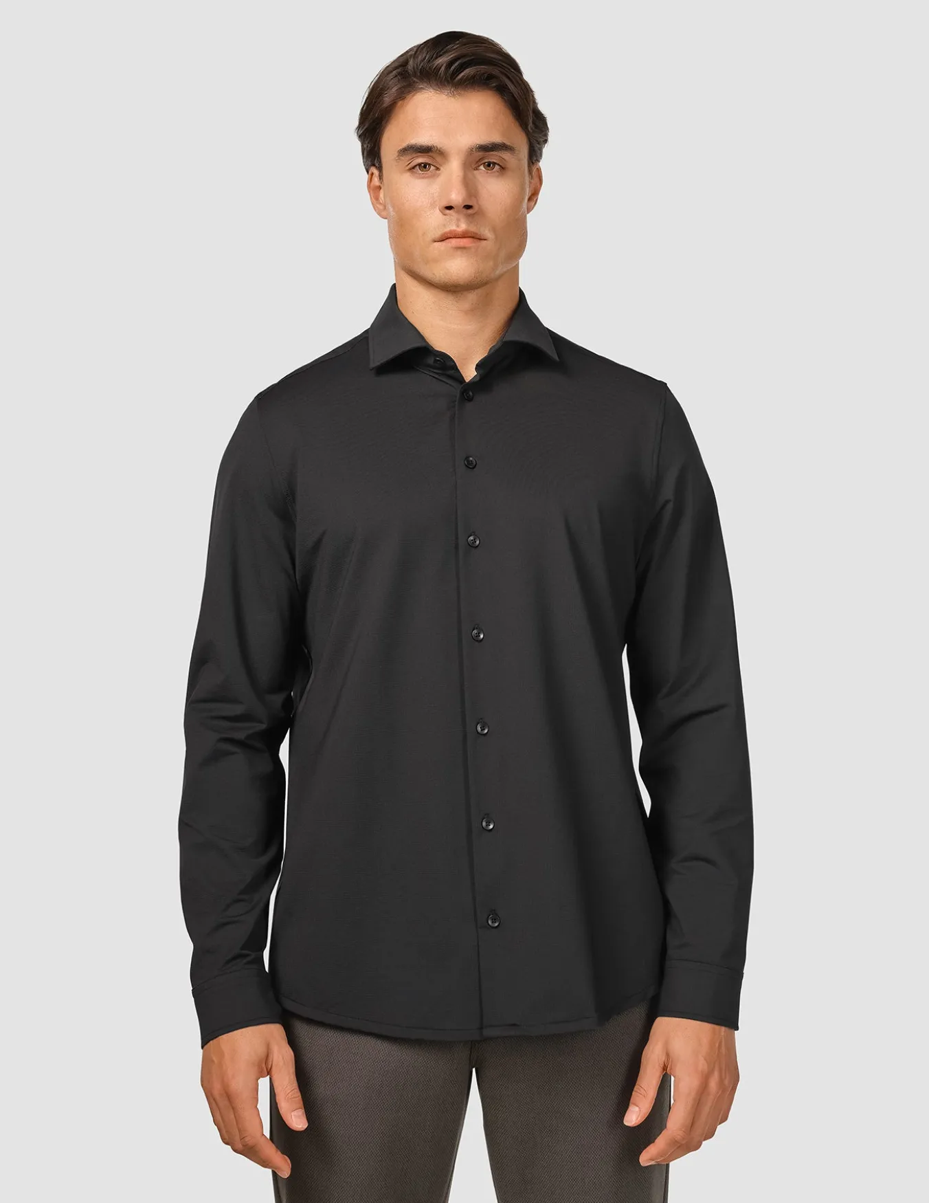 Travel Shirt Black Regular