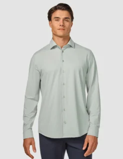 Travel Shirt Mint Grey Regular