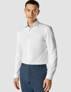 Travel Shirt White Slim