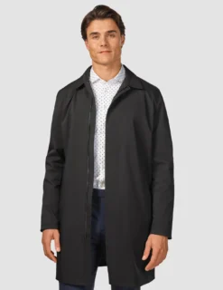 Waterproof Trench Coat Black