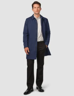 Waterproof Trench Coat Navy