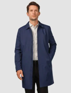Waterproof Trench Coat Navy