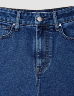 Women Classic Denim Shorts Medium Blue