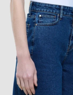 Women Classic Denim Shorts Medium Blue