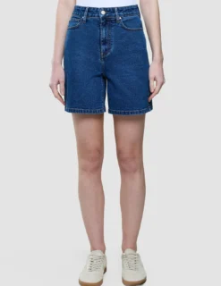 Women Classic Denim Shorts Medium Blue