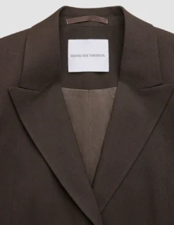 Women Ease Blazer Mocha Melange