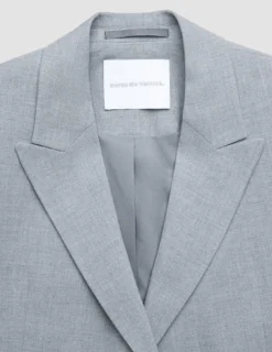 Women Ease Blazer Steel Melange