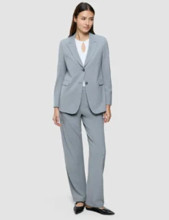 Women Ease Blazer Steel Melange