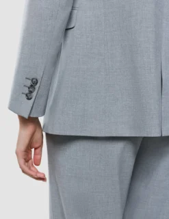 Women Ease Blazer Steel Melange