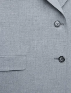 Women Ease Blazer Steel Melange