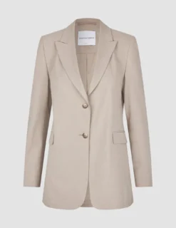 Women Ease Blazer Vanilla Melange