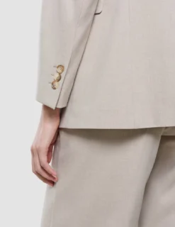 Women Ease Blazer Vanilla Melange