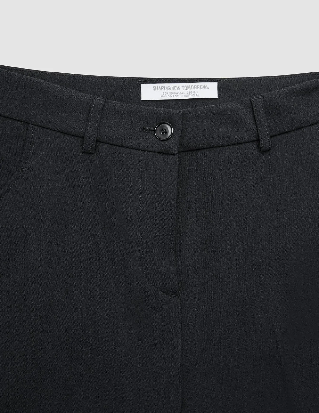 Women Ease Pants Straight Black
