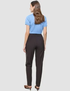 Women Ease Pants Tapered Mocha Melange