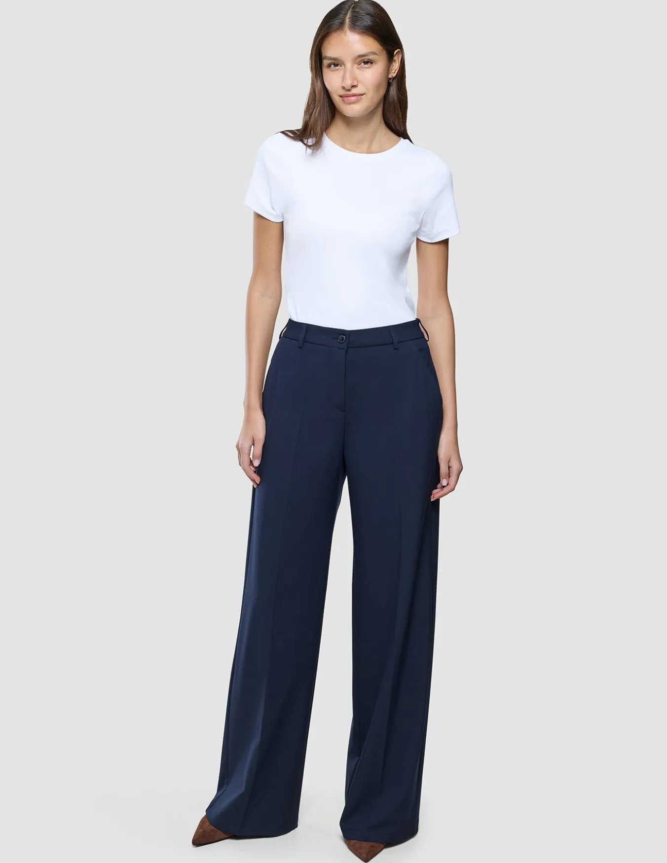 Women Ease Pants Wide Blue Nights