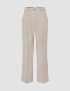 Women Ease Pants Wide Vanilla Melange