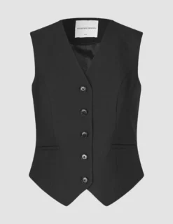 Women Ease Short Vest Black