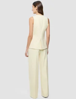 Women Essential Long Vest Misty Yellow