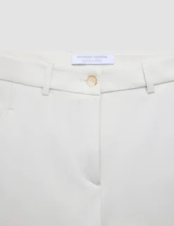 Women Essential Pants Tapered Off White