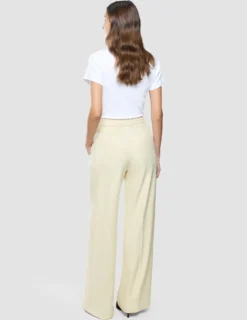 Women Essential Pants Wide Misty Yellow