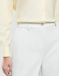 Women Essential Pants Wide Off White