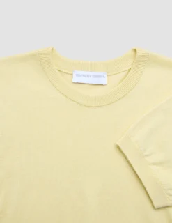 Women Fine Knit T-Shirt Sunlight Yellow