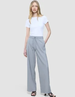 Women Linen Pants Relaxed Stone Grey