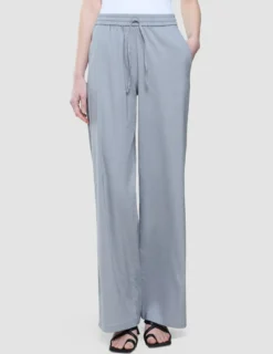 Women Linen Pants Relaxed Stone Grey