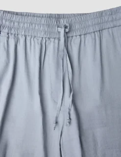 Women Linen Pants Relaxed Stone Grey