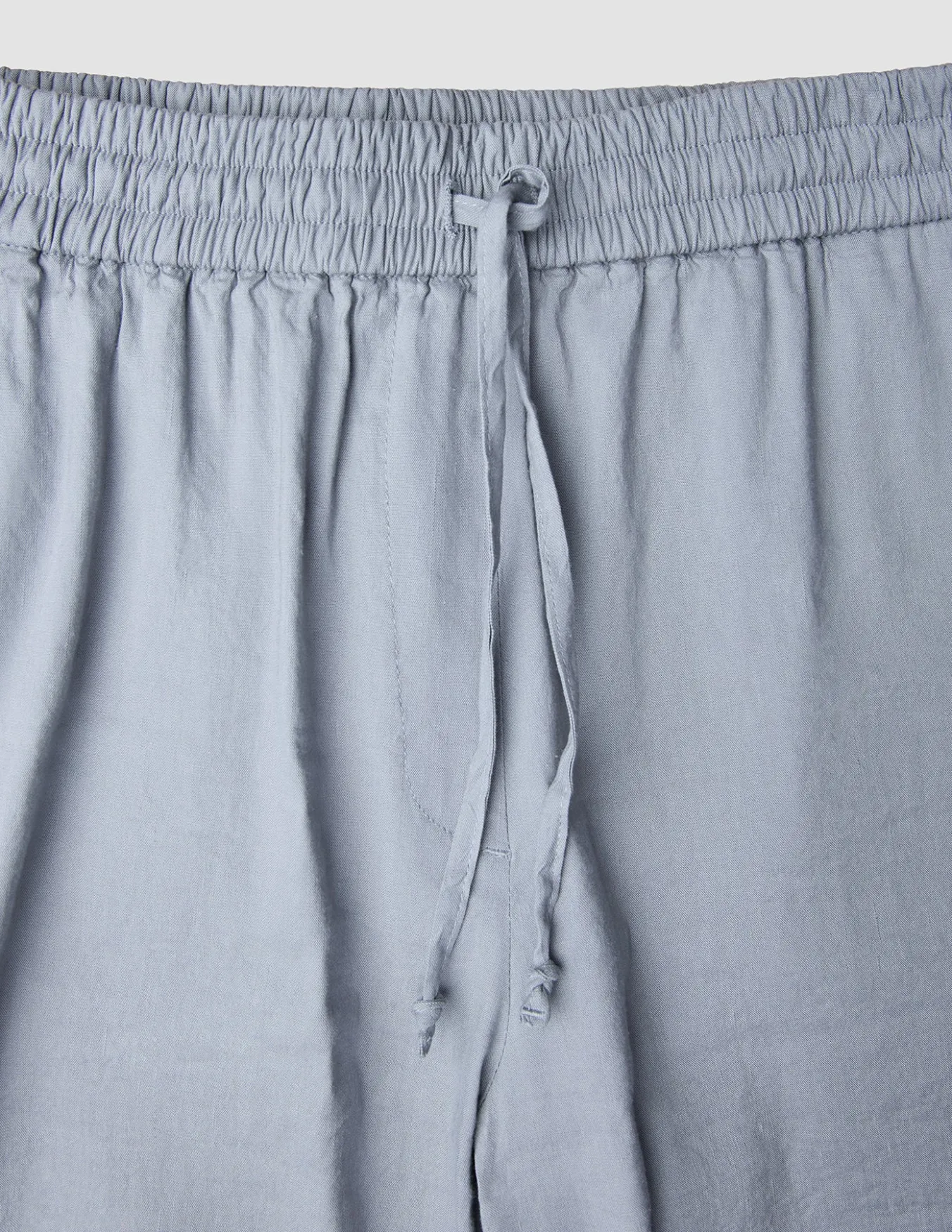 Women Linen Shorts Relaxed Stone Grey