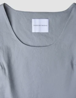 Women Linen Top Stone Grey