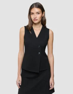 Women Marin Vest Short Black