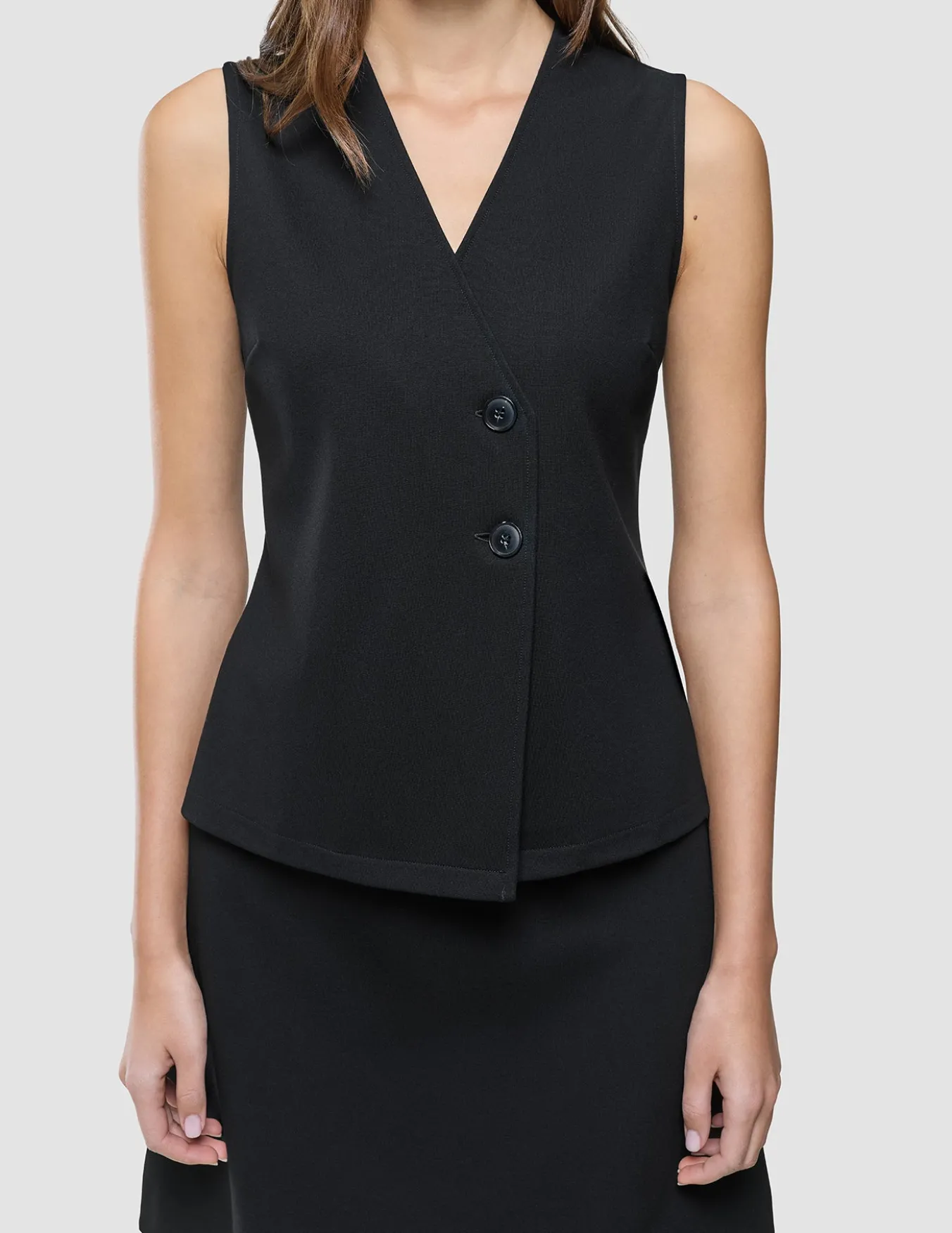 Women Marin Vest Short Black