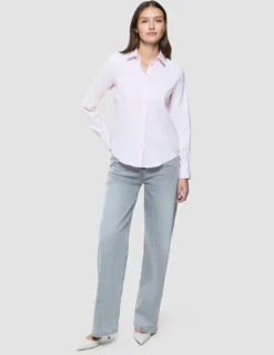 Women Oxford Shirt Barely Pink Regular