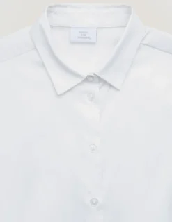 Women Oxford Shirt White Slim