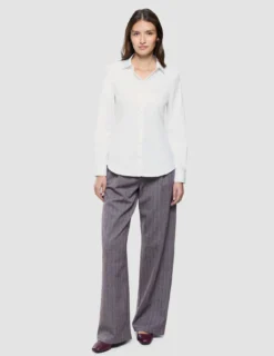 Women Oxford Shirt White Slim