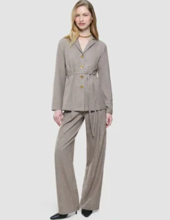 Women Rhea Pants Golden Beige Melange