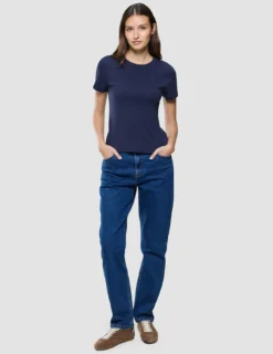 Women Rib T-Shirt Night Sky