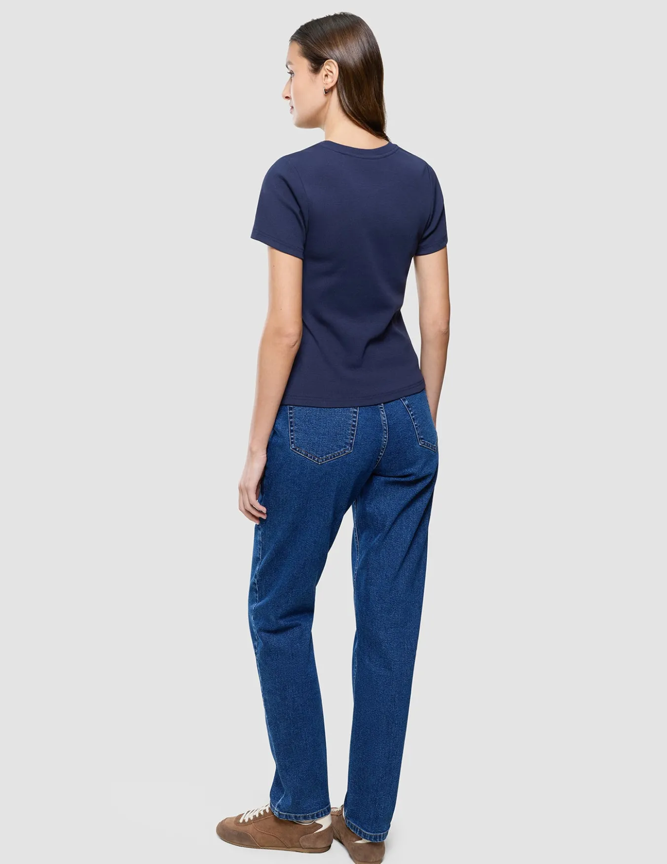 Women Rib T-Shirt Night Sky