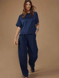 Women's Amara Blouse Navy