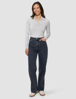 Women's Classic Jeans Relaxed Fit Washed Black