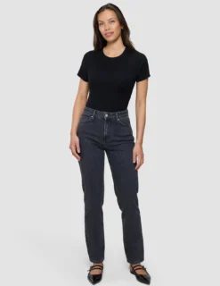 Women's Classic Jeans Tapered Washed Black