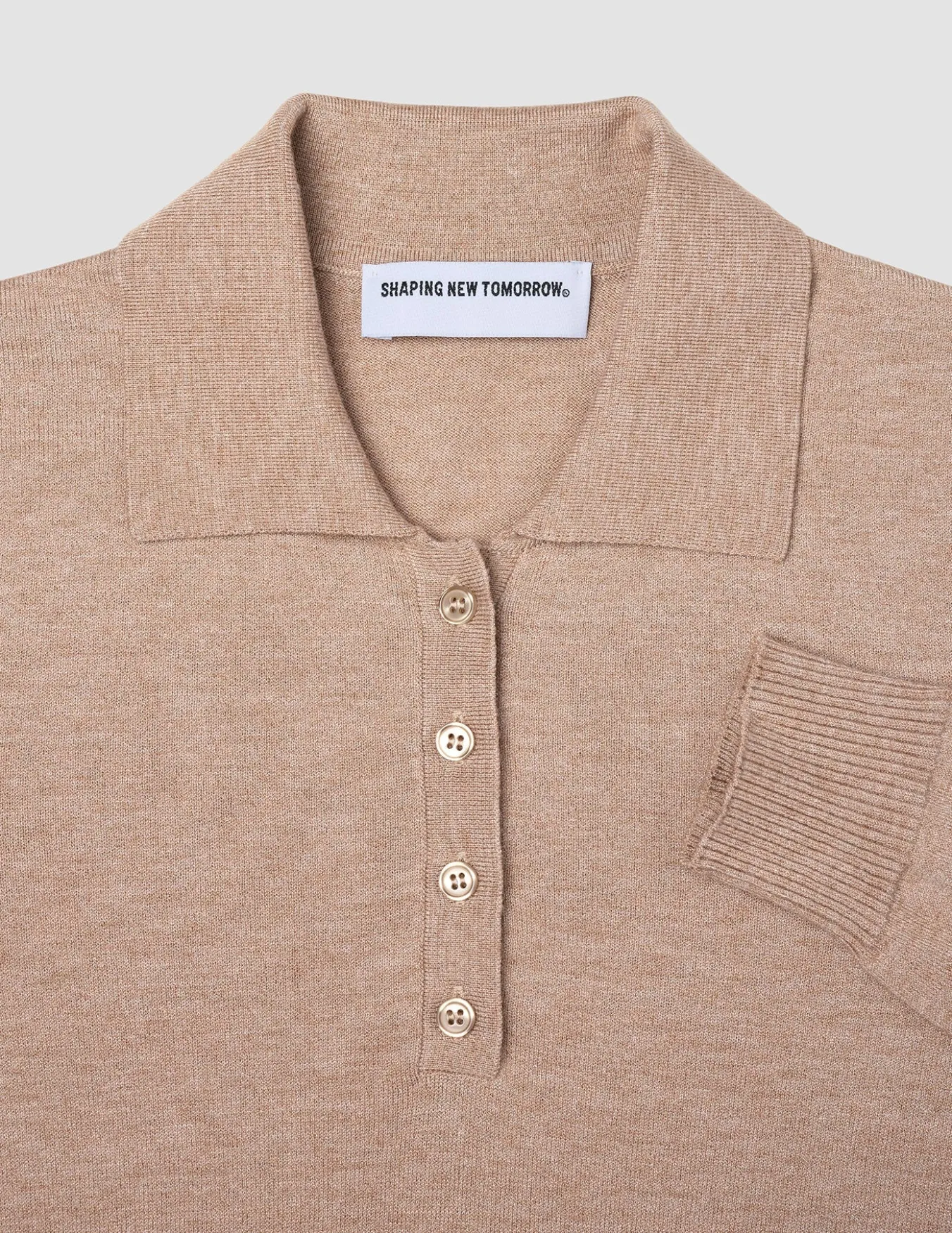 Women's Elevated Knit Polo Copper Melange