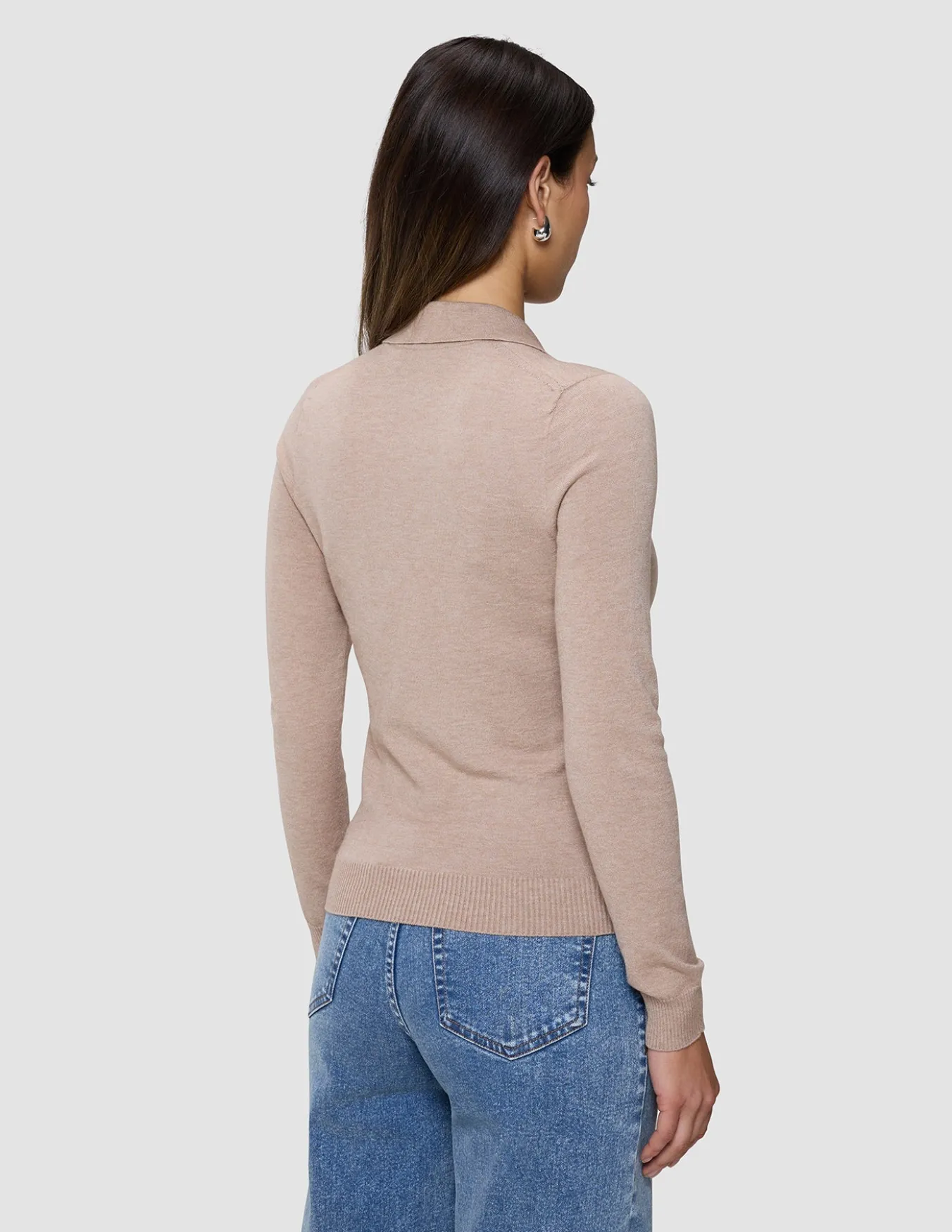 Women's Elevated Knit Polo Copper Melange