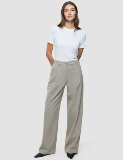 Women Serene Pants Wide Burnt Sugar Herringbone