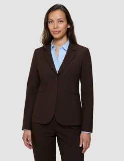 Women's Essential Fitted Blazer Espresso