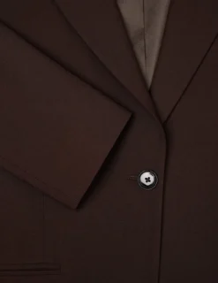 Women's Essential Fitted Blazer Espresso