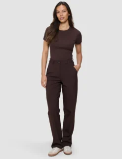 Women's Essential Pants Straight Espresso